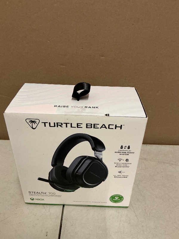Photo 1 of Turtle Beach Stealth 700 Gen 3 Wireless Multiplatform Amplified Gaming Headset for Xbox Series X|S, Xbox One, PC, PS5, Mobile – 60mm Drivers, AI Noise-Cancelling Mic, Bluetooth, 80-Hr Battery – Black