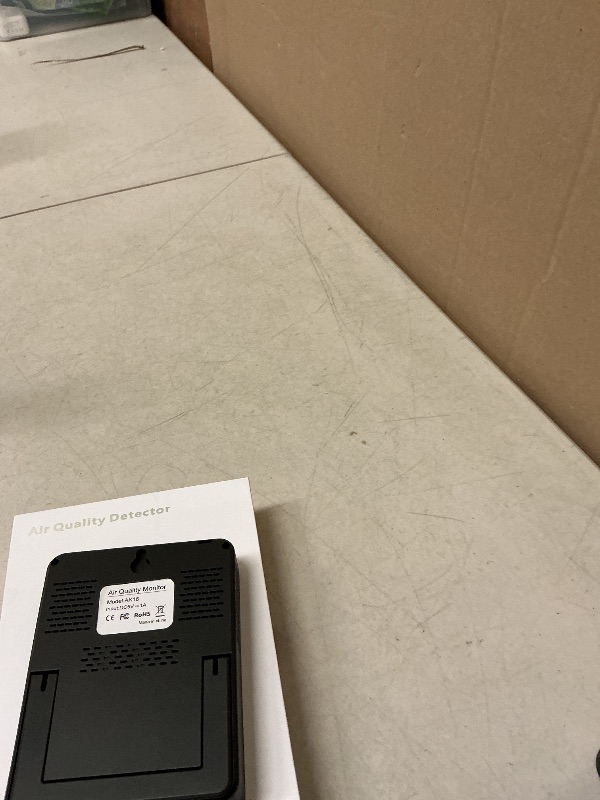 Photo 1 of Professional Indoor Air Quality Monitor with AQI, Portable Real-Time Detector for Home Cars Plants and Pets (Taupe Black)