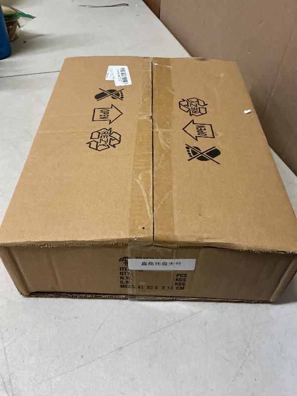 Photo 1 of 1-Pack Bar Cart Tray Decorative Mirrored Tray with Handles Gold for Jewelry Perfume Organizer Makeup and Bar Cart Tray Size: 13.7 x 9.8 inches