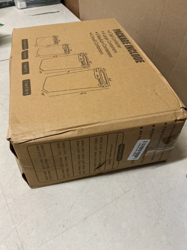 Photo 1 of **INCOMPLETE SET** Airtight Food Storage Containers with Lids, Kitchen and Pantry Organization Canisters, BPA-Free, PVC-Free, Food-grade Plastic Leak-proof Jars for Cereal, Flour, Sugar