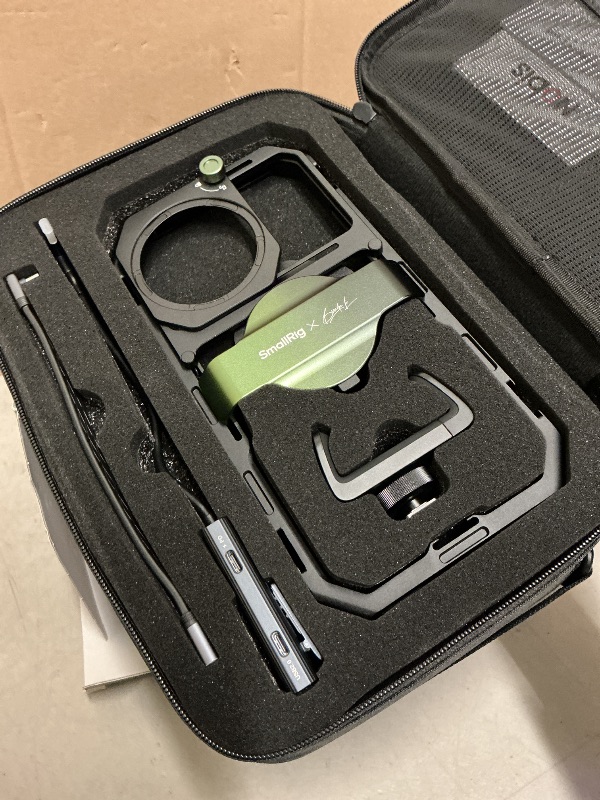 Photo 1 of SmallRig x Brandon Li All-in-One Mobile Video Kit, Quick Release Universal Phone Video Rig Kit for iPhone for Samsung for Pixel, with Wireless Rotatable Handles for M.2 SSD w 67mm VND Filter - 4596
