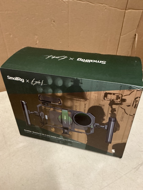 Photo 1 of SmallRig x Brandon Li All-in-One Mobile Video Kit, Quick Release Universal Phone Video Rig Kit for iPhone for Samsung for Pixel, with Wireless Rotatable Handles for M.2 SSD w 67mm VND Filter - 4596