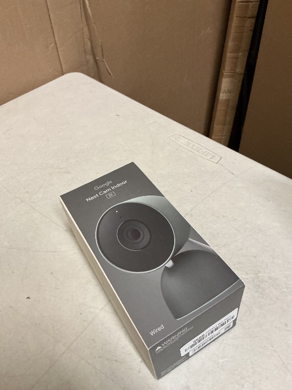 Photo 1 of Google Nest Cam Indoor (Wired, 3rd Gen) - Security Camera with 2K Video and Gemini, Night Vision, 2-Way Audio, Works with Google Home - 2025 Model - Hazel