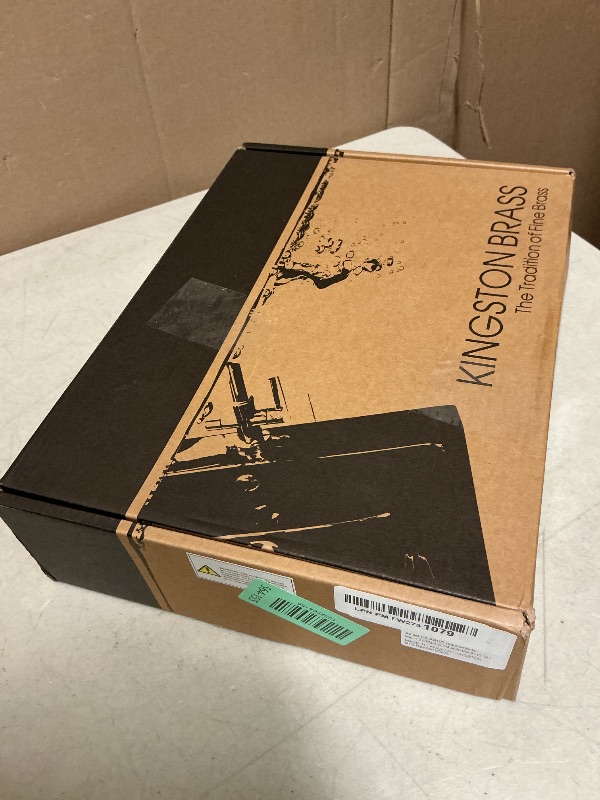 Photo 1 of Kingston Brass KS3246BEX 8" Center Wall Mount Bathroom Faucet, Polished Nickel