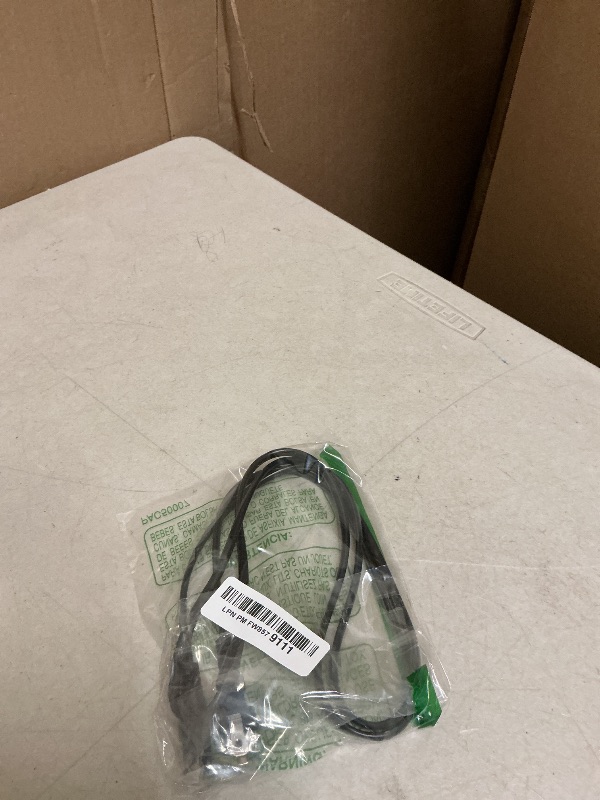 Photo 1 of 2 Prong Polarized 5Ft Power Cord C7 Connector AC Power Cable Replacement for Vizio D-E-M Series TV, Sewing Machine, PlayStation PS1/PS2, Sony, Bose, Brother, Singer