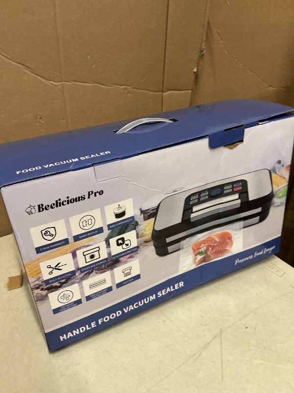 Photo 1 of 95Kpa Powerful Precision Pro Vacuum Sealer, with Double Heat Seal & Double Pump, Easy-Lock Handle, 10-in-1 Vacuum Sealer Machine for Food with Bags Storage, Built-in Cutter, Stainless Steel