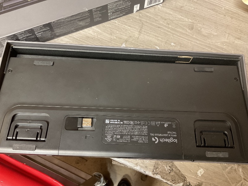 Photo 1 of Logitech G915 X Lightspeed TKL Low-Profile Wireless Gaming Keyboard, Double-Shot PBT Keycaps, Fully Programmable Keys, RGB Backlighting, Sleek Aluminum Finishing, GL Brown Tactile - PC/Mac - Black