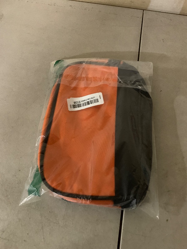 Photo 1 of 12 10" Small Tool Bag 2 Pack, Zipper Tool Pouch 2 Compartments, Utility ToolBag with Carrying Handle, Toolbox Organization, Screwdriver Storage Tool Box, Mechanic Men Dad Gifts, Orange/Green