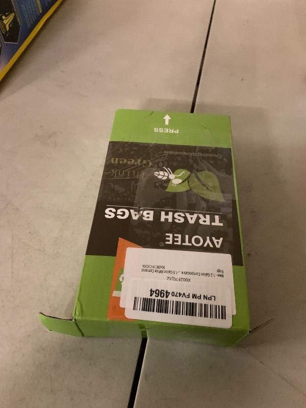 Photo 1 of 1.2 Gallon Compostable Trash Bags, Small Trash Bags for bathroom office kitchen, Strong Small Garbage Bags fit 4.5-5 Liter Trash Can,1 Gallon-1.5 Gallon,White Compost Bags