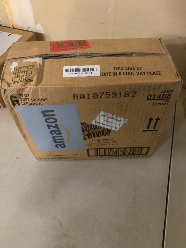 Photo 1 of Soft Scrub All Purpose Cleaner, Surface Cleanser, Lemon, 36 Fluid Ounces, 6 Count