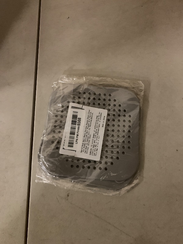 Photo 1 of 2 Pack Hair Drain Catcher,Square Drain Cover for Shower Silicone Hair Stopper with Suction Cup,Easy to Install Suit for Bathroom,Bathtub,Kitchen (Sliver Grey)