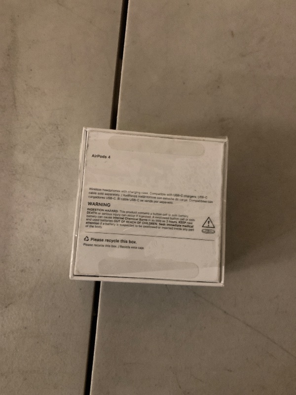 Photo 1 of Apple AirPods 4 Wireless Earbuds, Bluetooth Headphones, Personalized Spatial Audio, Sweat and Water Resistant, USB-C Charging Case, H2 Chip, Up to 30 Hours of Battery Life, Effortless Setup for iPhone