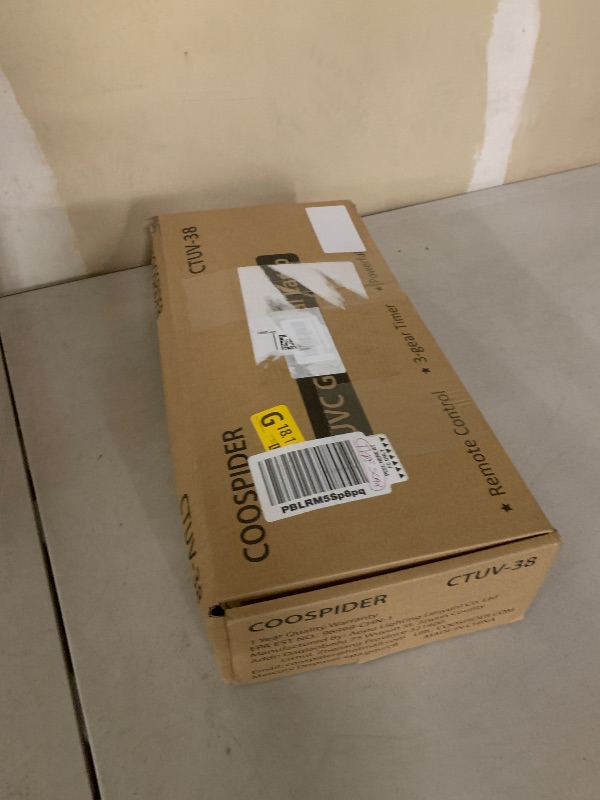 Photo 1 of 38W UV Light Sanitizer, Ultraviolet Lamp with Remote Control for Home, Office School, Hotel.99.99% UVC Cleaning Portable Lamp,3-Gear Timer 15/30/60 Minutes 110V with Ozone