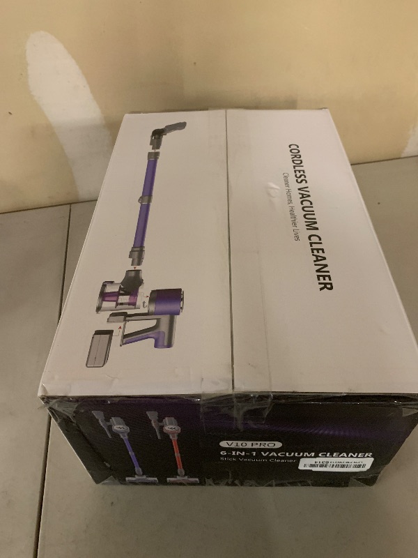 Photo 1 of MBTTODF Cordless Vacuum Cleaner,Vacuum Cleaner for Home with Brushless Motor,Lightweight Stick Vacuum with Self-Standing and Touch Screen,Hardwood Floor Vacuum for Pet Hair,Carpets,Tile(Deep Purple)