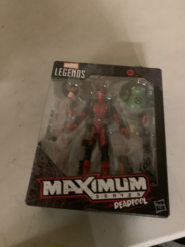 Photo 1 of Marvel Legends Maximum Series Deadpool, Deluxe Deadpool Comics Collectible 6-Inch Action Figure with 24 Accessories Including X-Force’s Doop