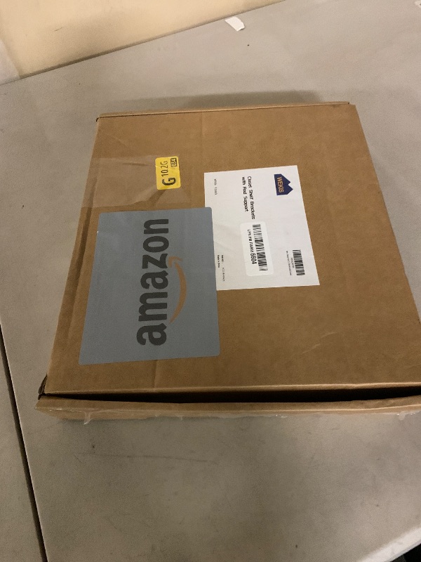 Photo 1 of 4-Pack Closet Rod Bracket, 10.8x10.8Inch Closet Shelf Brackets Heavy Duty Wall Mounted, Matte White Steel Closet Rod Support Brackets Holder, 300 Lbs Load Capacity with Anchors Screws