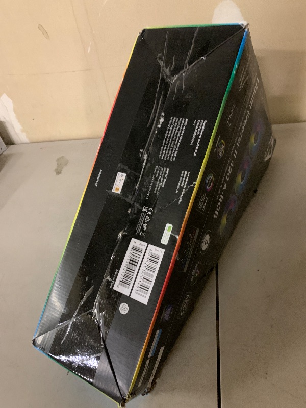 Photo 1 of ARCTIC Liquid Freezer II 420 A-RGB - Multi-Compatible CPU AIO Water Cooler with A-RGB, efficient PWM-Controlled Pump, CPU Cooler, AIO Cooler, CPU Liquid Cooler - Black