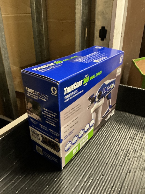 Photo 1 of Graco 26D281 TrueCoat 360 Dual Speed Paint Sprayer, Blue/White