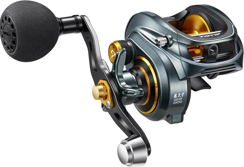 Photo 1 of Piscifun Alijoz 300 Baitcaster Fishing Reel,Aluminum Frame Baitcasting Reel, 33Lbs Max Drag, Freshwater & Saltwater Low Profile Casting Reel for Musky, Available in 6.6:1/8.1:1 Gear Ratio