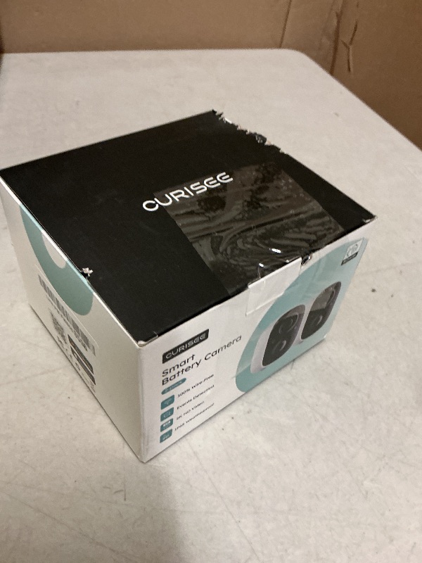 Photo 1 of CURISEE Wireless Outdoor Security Camera Wireless 2K Camera for Home Security Battery Security Cameras 2.4GHz WiFi Smart Motion Detection,Color Night Vision,Waterproof, Cloud/SD Storage(2 Pack)