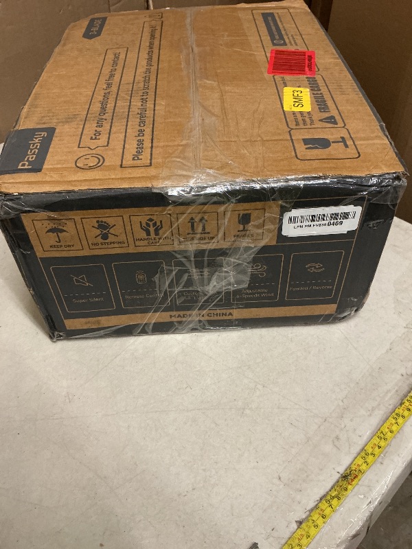 Photo 1 of Passky Ceiling Fans with Lights, 42 inch Low Profile Ceiling Fan with Pull Chain and Remote Control, Flush Mount, Reversible, 5CCT, Dimmable, Noiseless, Black Pull Cord Ceiling Fan for Bedroom