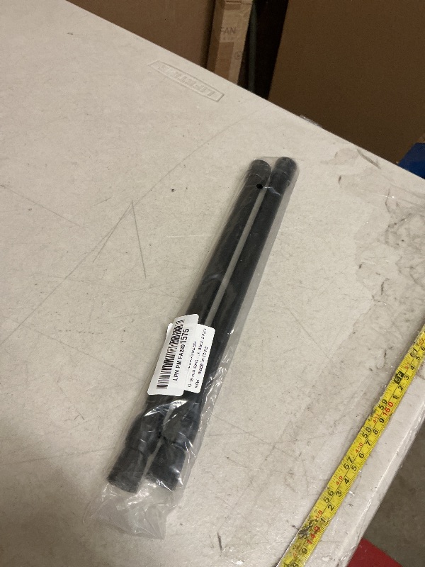 Photo 1 of 13-18 inch Spring Tension Rod, Goowin Small Tension Rod, 5/8" Diameter No Drilling Expandable Short Tension Rods Spring Rods, Tension Rods for Closet, Cupboard, Hanging Clothes, Black, 2 Pack