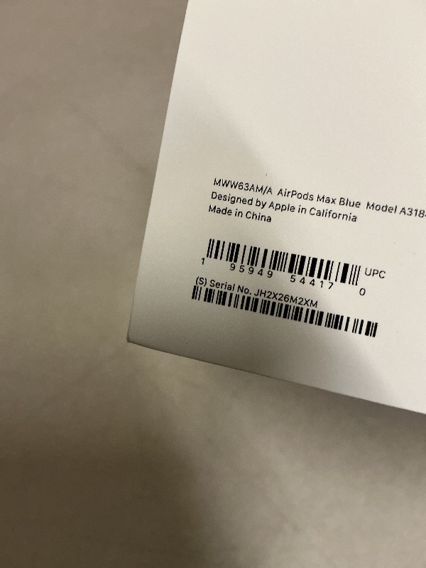 Photo 1 of Apple AirPods Max Wireless Over-Ear Headphones, Pro-Level Active Noise Cancellation, Transparency Mode, Personalized Spatial Audio, USB-C Charging, Bluetooth Headphones for iPhone - Blue