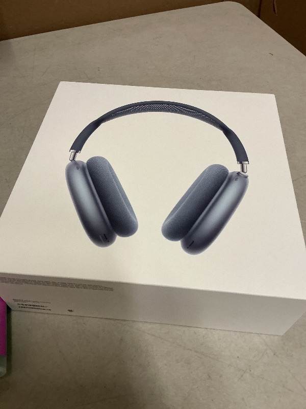 Photo 1 of Apple AirPods Max Wireless Over-Ear Headphones, Pro-Level Active Noise Cancellation, Transparency Mode, Personalized Spatial Audio, USB-C Charging, Bluetooth Headphones for iPhone - Blue