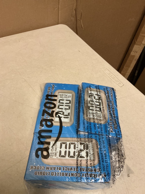 Photo 1 of 3Pack YouJabz Digital Alarm Clock, Alarm Clock for Bedroom with Night Light, Indoor Temperature, Large LED Display, Battery Operated, Gifts for Adult Kids Birthday, Student Gift