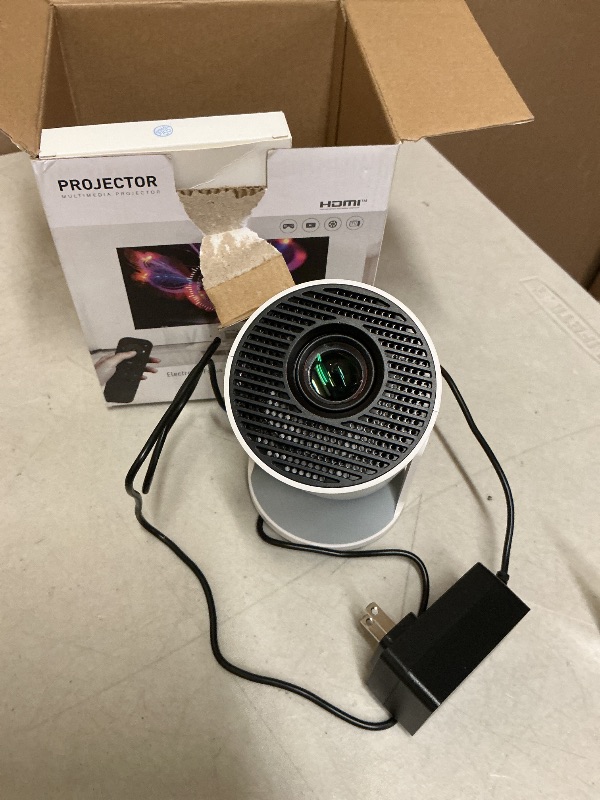 Photo 1 of [Electric Focus]Mini Portable Projector with 4K Support, Bluetooth 5.4 WIFI6, 5watt Sound Base Speaker, 260 ANSI, Android 11, 210° Rotation , Auto Keystone Correction Video Projector HY300 PLUS