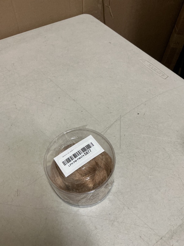 Photo 1 of IMISSU Braided Chignon Dancer Hair Donut Hairpieces Scrunchie Claw Hair Bun Updo for Wedding Party (M1 Mix Copper)