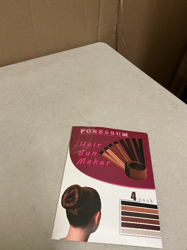 Photo 1 of 4 Pcs Magic Donut Hair Accessory - Ballet Bun Maker for Women and Kids (4 Black)