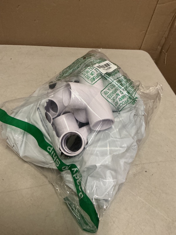 Photo 1 of 12 Pack 5 Way PVC Fitting 1 inch Furniture PVC Fittings 5-Way 1 inch Elbow Connector Schedule 40 for Building Furniture Greenhouse Shed Pipe Fittings Tent Connection