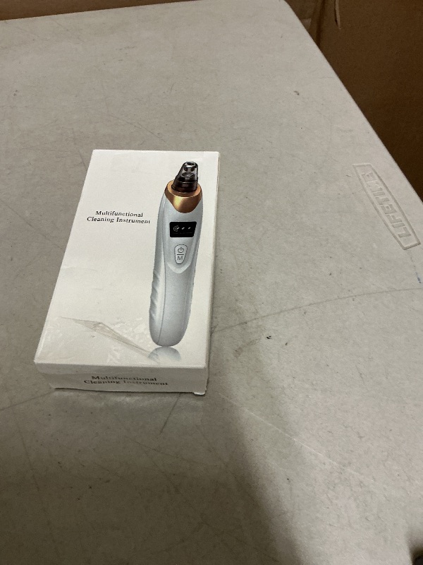 Photo 1 of 2026 Pore Vacuum, USB Rechargeable Blackhead Remover Vacuum,3 Levels Adjustable Pore Vacuum Blackhead Remover, with 5 Suction Power,6 Probes,Face Vacuum Pore Cleanser for Women & Men-Gold