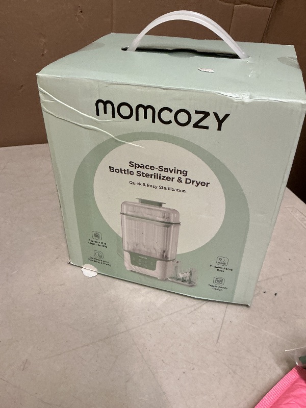 Photo 1 of Momcozy Bottle Sterilizer and Dryer, Modular Nesting Space Saving Design, 6 Bottles Capacity, 4 in 1 Compact Sterilizer for Baby Bottles, Breast Pump Parts & Newborn Essentials, Drying Rack Included