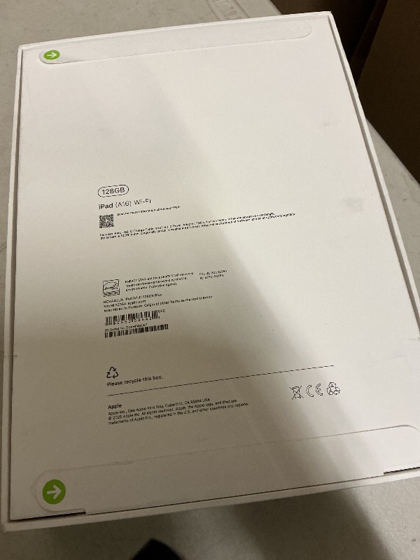 Photo 1 of Apple iPad 11-inch: A16 chip, 11-inch Model, Liquid Retina Display, 128GB, Wi-Fi 6, 12MP Front/12MP Back Camera, Touch ID, All-Day Battery Life — Blue