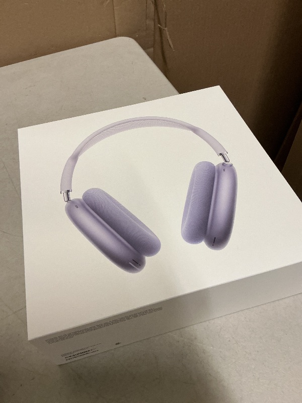 Photo 1 of Apple AirPods Max Wireless Over-Ear Headphones, Pro-Level Active Noise Cancellation, Transparency Mode, Personalized Spatial Audio, USB-C Charging, Bluetooth Headphones for iPhone - Purple