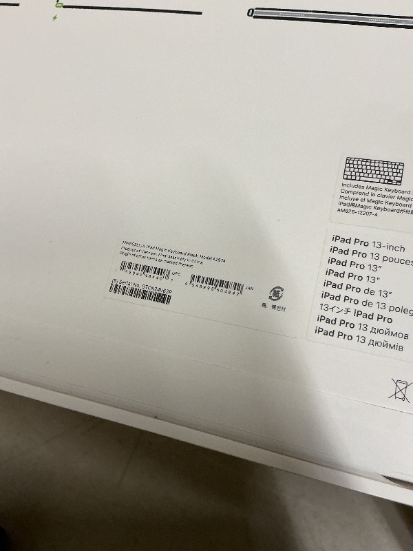 Photo 1 of Apple iPad Magic Keyboard Case for iPad Pro 13-inch (M4 and M5), Great Typing Experience, Built-in Trackpad, Function Row, US English - Black