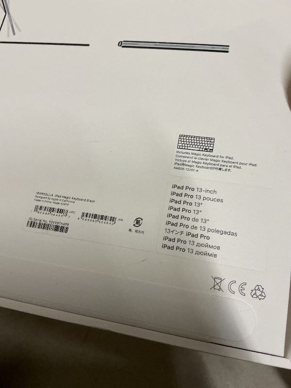 Photo 1 of Apple iPad Magic Keyboard Case for iPad Pro 13-inch (M4 and M5), Great Typing Experience, Built-in Trackpad, Function Row, US English - Black