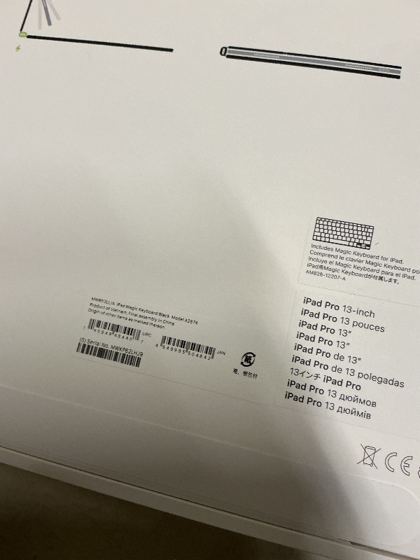 Photo 1 of Apple iPad Magic Keyboard Case for iPad Pro 13-inch (M4 and M5), Great Typing Experience, Built-in Trackpad, Function Row, US English - Black