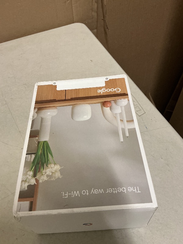 Photo 1 of Google Nest WiFi Pro - Wi-Fi 6E - Reliable Home Wi-Fi System with Fast Speed and Whole Home Coverage - Mesh Router - Snow