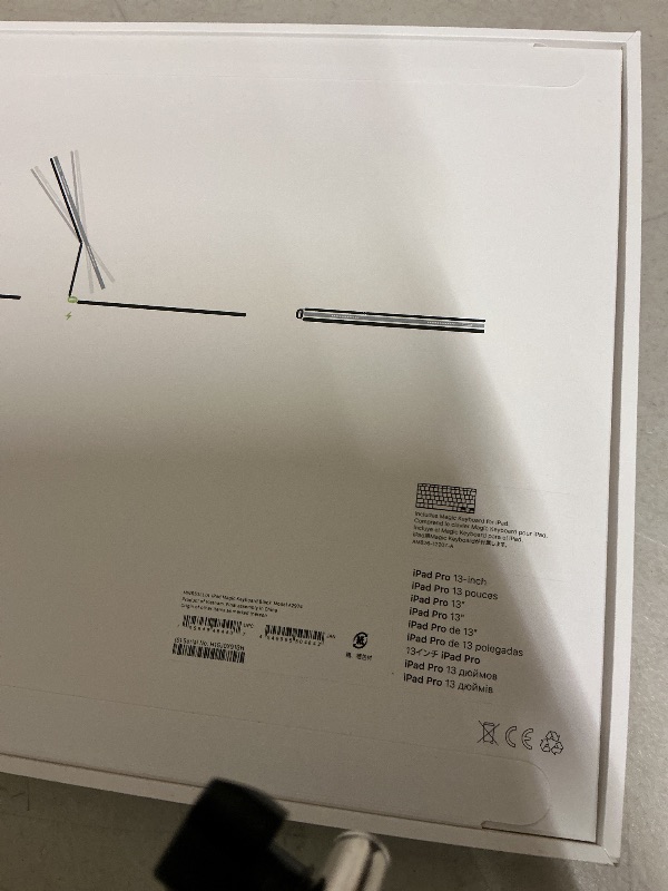 Photo 1 of Apple iPad Magic Keyboard Case for iPad Pro 13-inch (M4 and M5), Great Typing Experience, Built-in Trackpad, Function Row, US English - Black