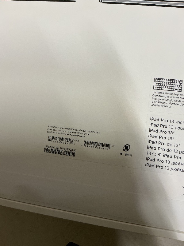 Photo 1 of Apple iPad Magic Keyboard Case for iPad Pro 13-inch (M4 and M5), Great Typing Experience, Built-in Trackpad, Function Row, US English - Black