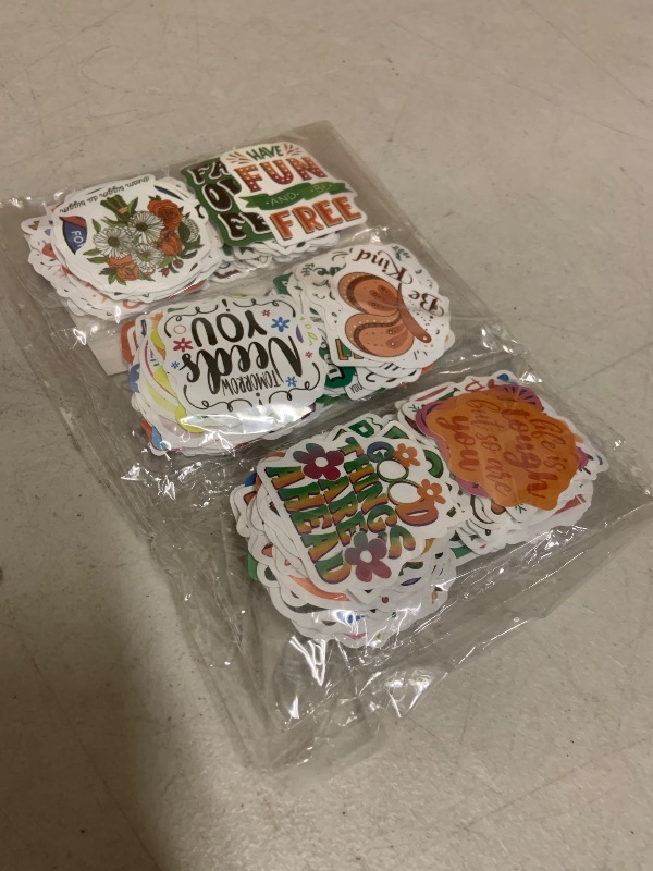 Photo 1 of 300pcs Inspirational Positive Quote Stickers for Adults, Vinyl Waterproof Motivational Affirmation Stickers for Students Teens Kids Water Bottle Scrapbook Vision Board Supplies Journaling Laptop