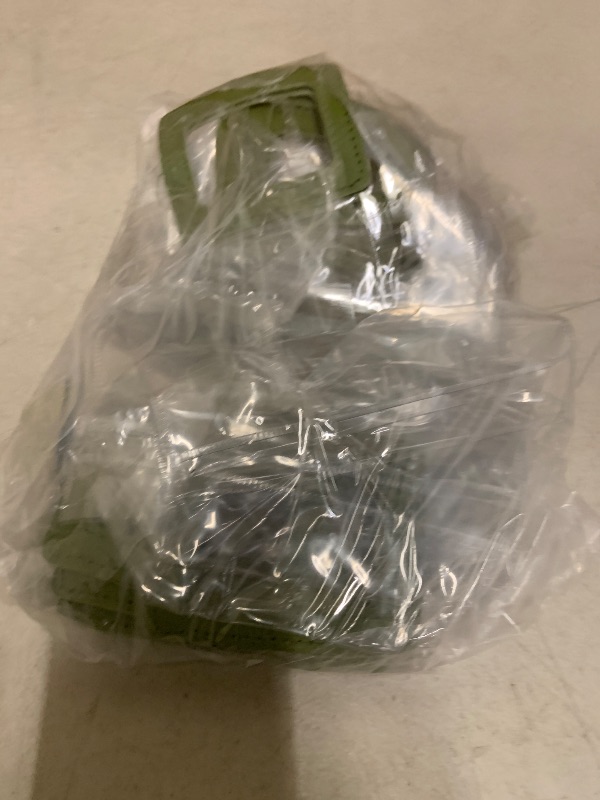 Photo 1 of 15 Pcs Clear Gift Bags with Handles, Transparent PVC Gift Bag with Ribbon, Reusable Plastic Shopping Bags, Heavy Duty Gift Wrap Bags for Bridal Party Baby Shower Wedding Birthday (Dark Green-7x8x4In-Medium)