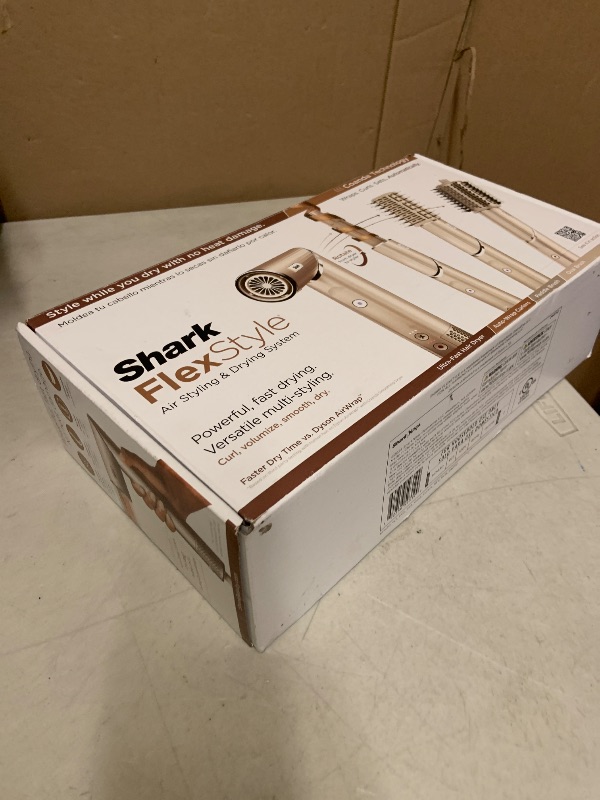 Photo 1 of Shark FlexStyle Air Styling & Drying System, Powerful Hair Dryer Brush & Multi-Styler with Auto-Wrap Curlers, Paddle Brush, Oval Brush, Concentrator Attachment, Stone, HD430