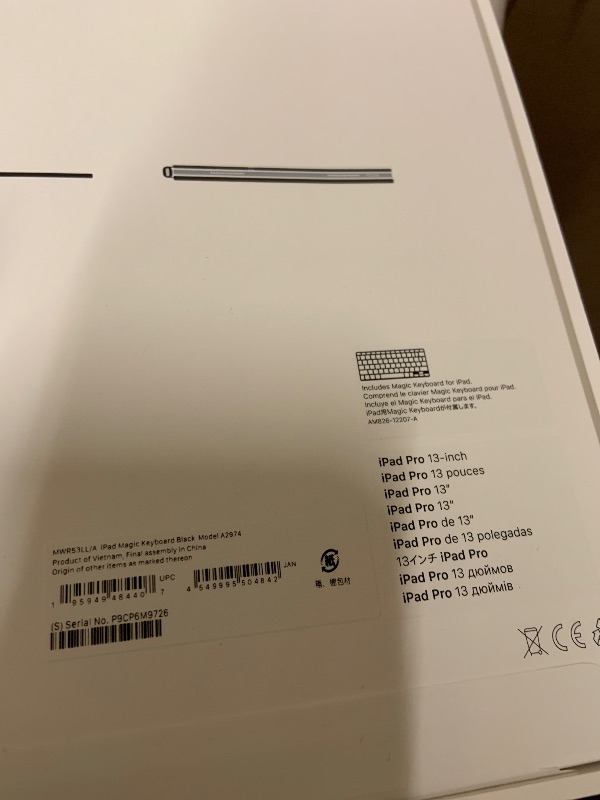 Photo 1 of Apple iPad Magic Keyboard Case for iPad Pro 13-inch (M4 and M5), Great Typing Experience, Built-in Trackpad, Function Row, US English - Black