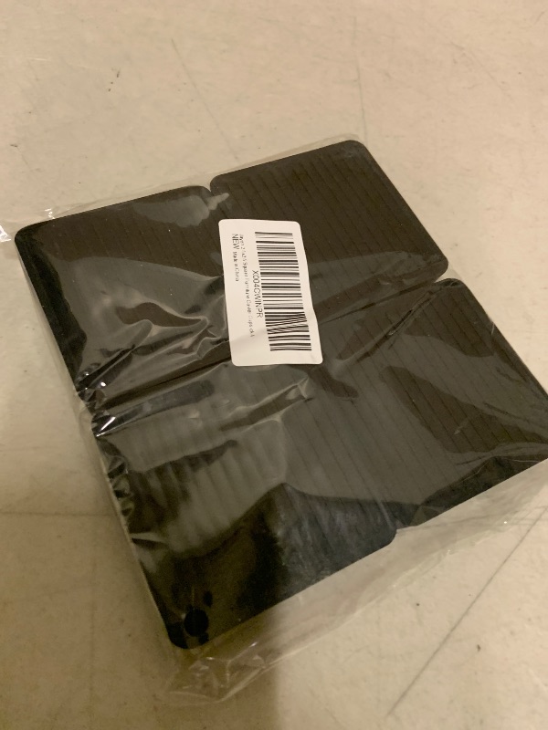 Photo 1 of 2.5x2.5 Square Rubber Furniture Caster Cups, Anti-Sliding Furniture Pads Bed Stopper Floor Protectors with Grip - Protect Any Flooring