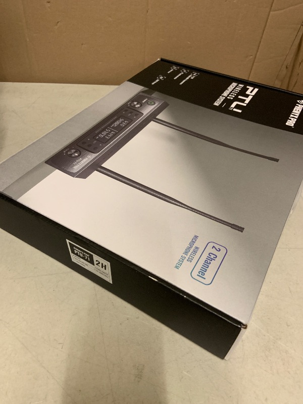 Photo 1 of Phenyx Pro Wireless Microphone System, Dual Wireless Mics,w/ 2 Handhelds, Auto Scan,2x100 UHF Frequencies,328ft Range,Dynamic Microphone for Singing, Karaoke, Church(PTU-71-2H)