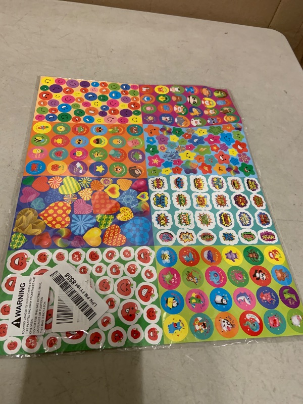 Photo 1 of 2800+ Incentive Stickers, 280+ Cartoon Designs, Animals, Circle, Fruits Motivational Stickers for Teacher Classroom Reward Gift Encourage Kids to Do Chores Go to The Toilet (10 Sheets)